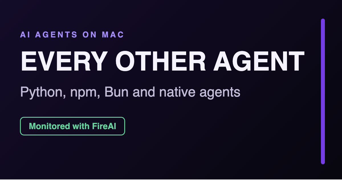 Every Other AI Agent on Your Mac: Python, npm, Bun, Native