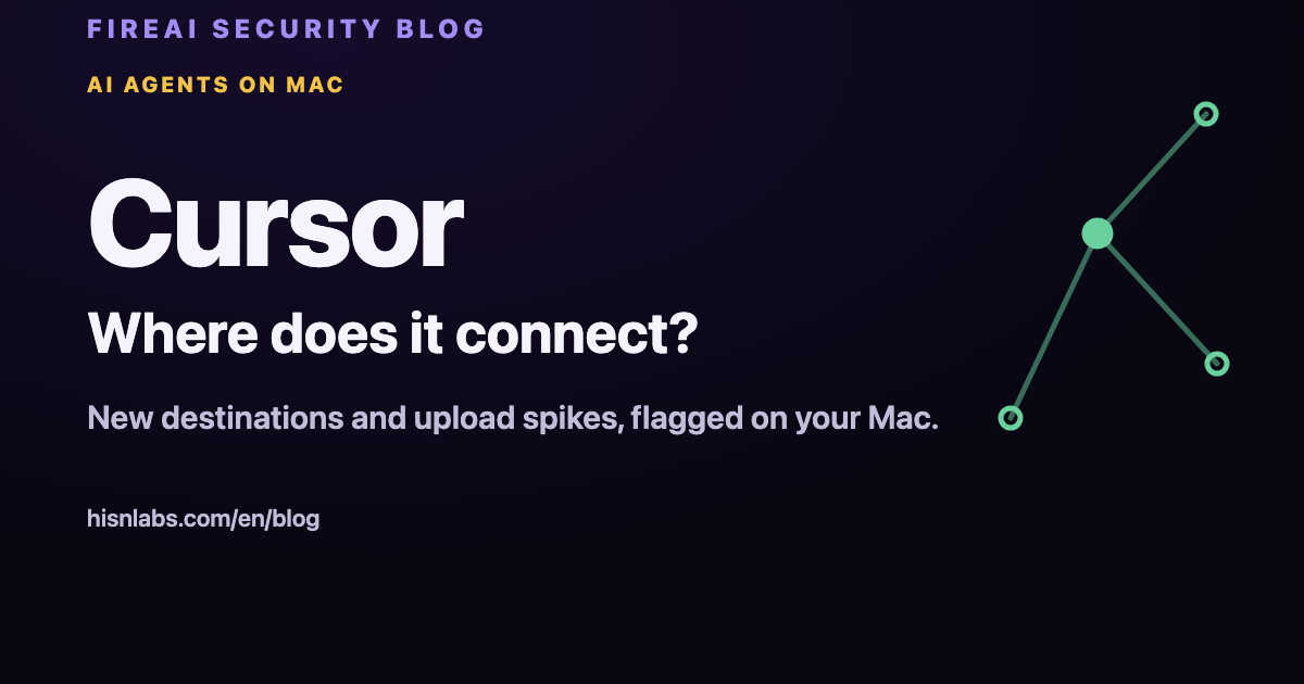 Monitor Cursor Network Connections on Mac: AI Agent Security