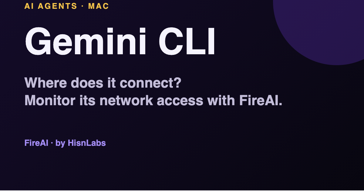 Gemini CLI Security on Mac: Monitor Its Network Connections