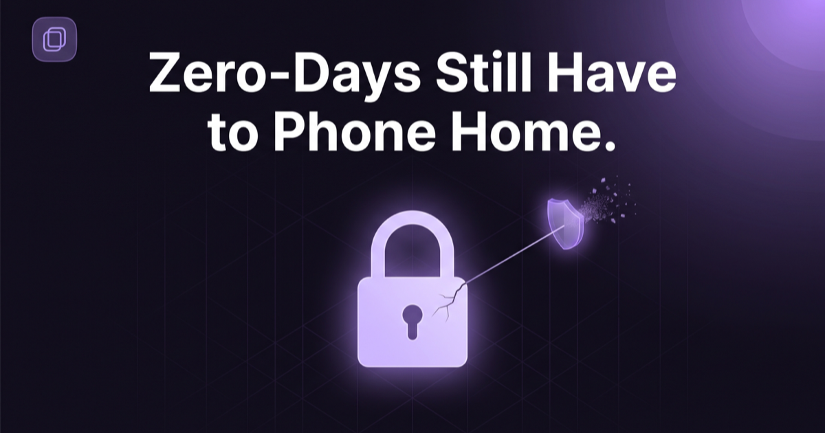 Zero-Days on macOS: Why Unknown Threats Still Have to Phone Home